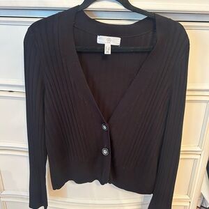 Addition Elle Black Knit Cardigan